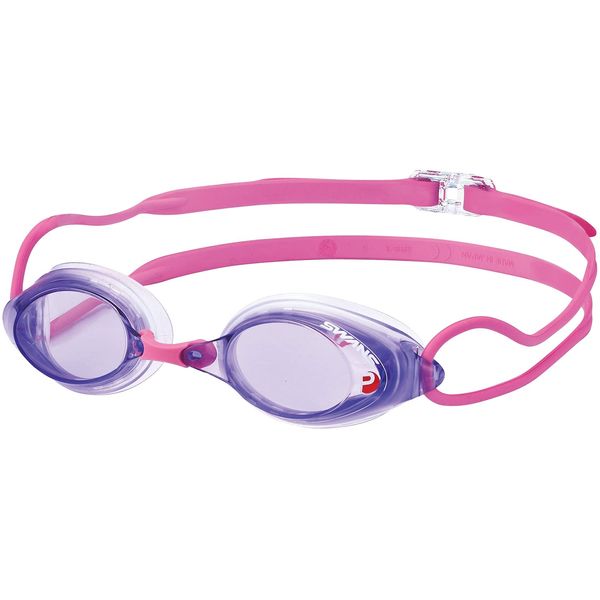 SWANS SRX-NPAF LPRCL Swimming Goggles, Made in Japan, Light Purple x Clear, Racing, Cushioned, Fina Certified