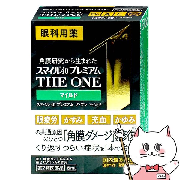 Category 2 OTC drug Smile 40 Premium THE ONE Mild 15ml Lion Eye Drops Mail Order (6057565)