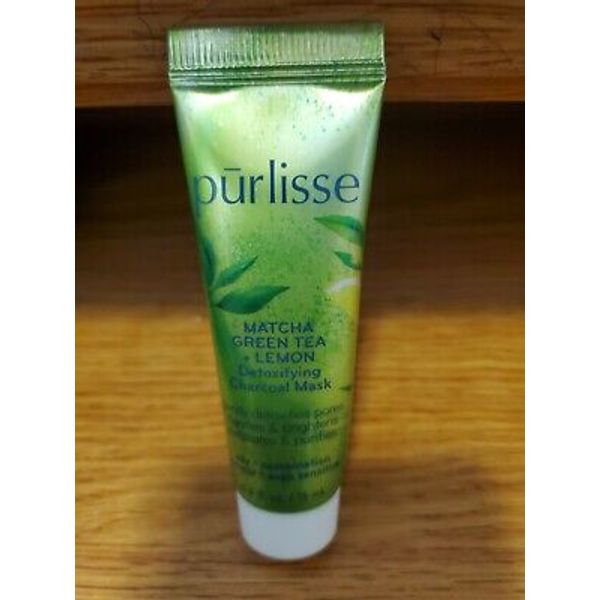 Purlisse Matcha Green Tea + Lemon Detoxifying Charcoal Mask  Size .5oz Brand New