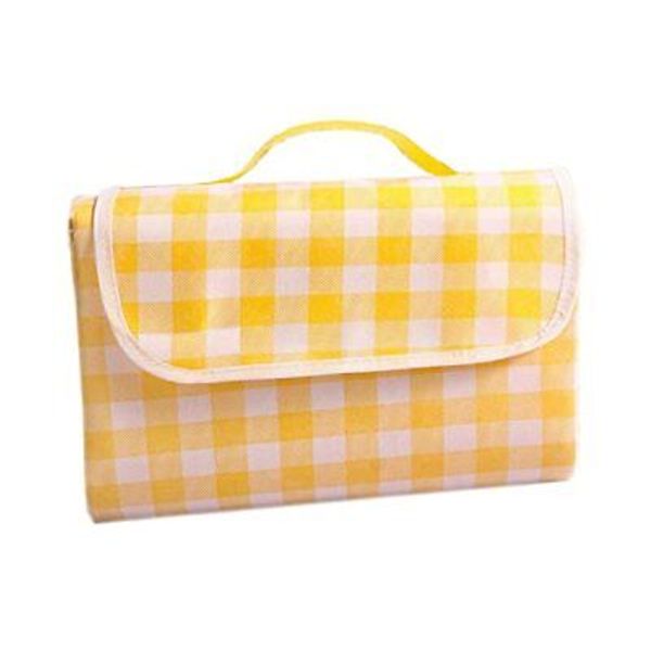 Picnic Outdoor Blanket Waterproof Foldable Handy mat 79” x 59” Yellow