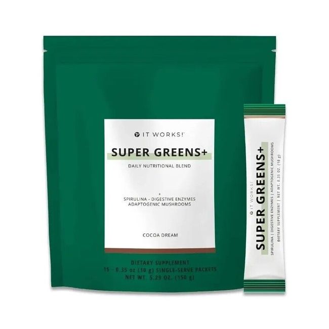 It Works! Super Greens Cocoa Dream On-the-go Supports digestion and metabolism