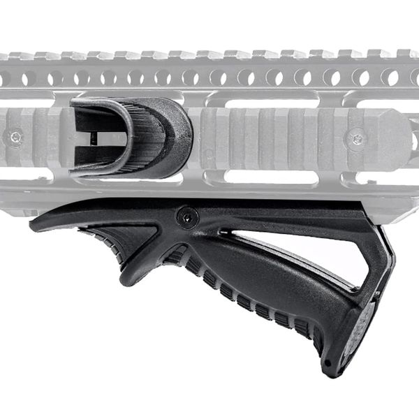 SBGJMY Tactical Front Angled Grip Foregrip mit Daumenauflage für 20mm Picatinny Rail System Griff Foregrip (Schwarz)