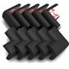 Table Corner Protectors, 10 Pack Foam Corner Cushion Protector, Edge Corner Guards for Baby (Black)