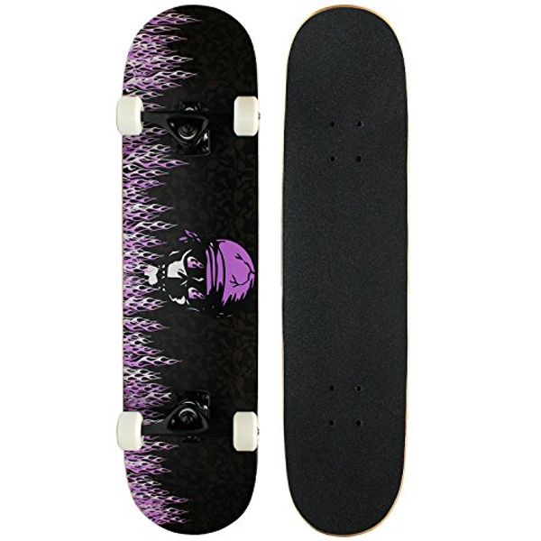 Krown KPC Intro Skateboard, Purple Flame (KPC-308)