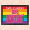 Mrs Always Right Personalised Gay Pride Lap Tray