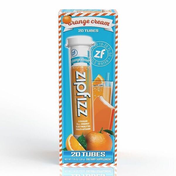 Zipfizz Energy Multi-Vitamin Hydration Drink Mix, Orange Cream, 20 ct.