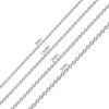 Thin Basic Rolo Cable Link Chain Necklace 2MM For Women .925 Sterling Silver 24 Inch