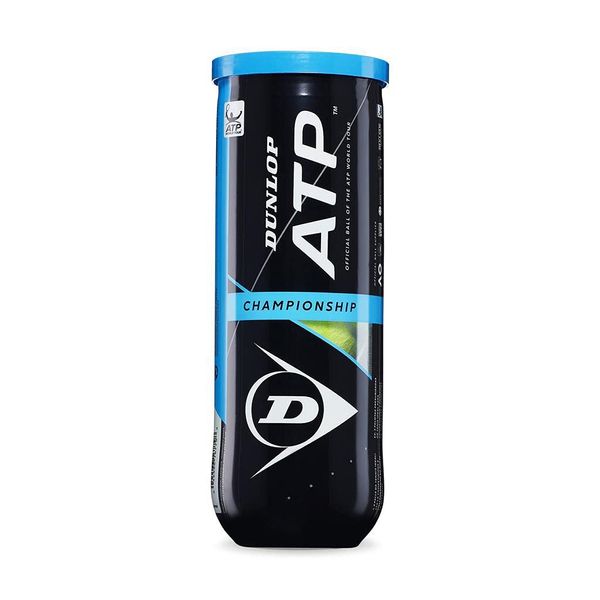 Dunlop Tennisball ATP Championship – für Sand, Hartplatz & Rasen (1x3er Dose)