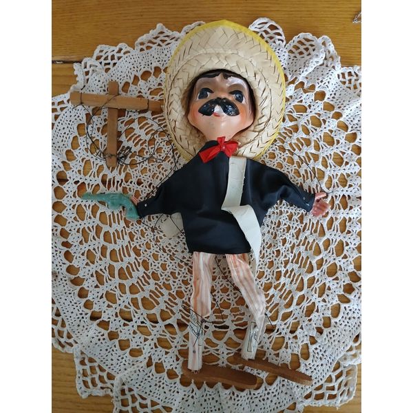 RARE PANCHO VILLA MARIONETTE PUPPET ~ MADE IN CALIFORNIA