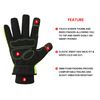 100% Waterproof Winter Work Gloves for Men, High Dexterity Touch Screen for Multipurpose,Excellent Grip (Large)