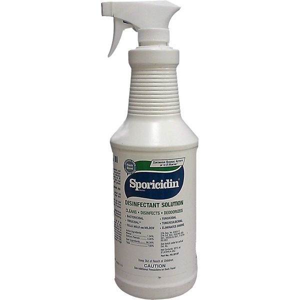 Sporicidin 32oz Pump Spray Bottle Disinfectant Solution Fresh Scent