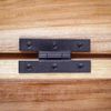 Black Offset H Cabinet Hinge Rust Resistant Wrought Iron Hinge Renovators Supply
