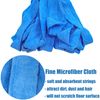 Microfiber Cloth Mop Replacement Blue Compatible with Standard 3/4 inch Threaded Poles – 3 PCS (3 Microfiber Mop Heads)