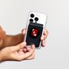 Red POW!x3 Red Graphic PopSockets PopWallet for MagSafe