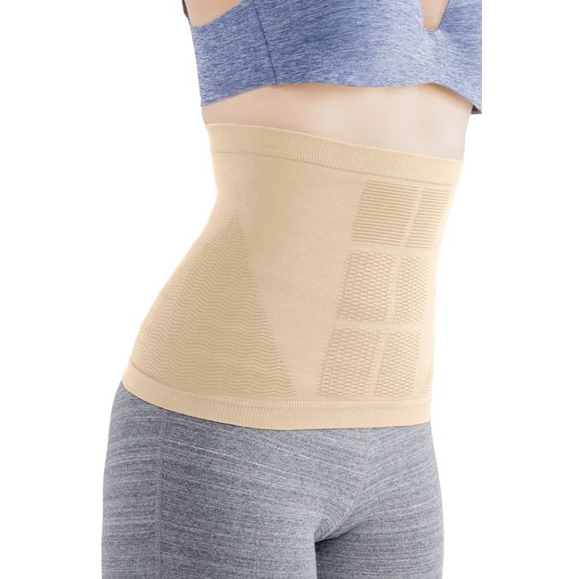 S Belt Beige S - M (Waist 22.8 - 27.6 inches (58 - 70 cm), Unisex, Stretch Trainer, Kaneko, but Fully Supervised, Abdominal Shape, Corset, Diet Correction Belt