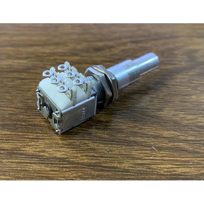 Professional 1 Piece Guitar Bass Dual Pot Stacked Concentric Potentiometer  with Center Detent Musical Accessories in Stock Good