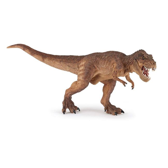 Papo - Hand-Painted - Dinosaurs - Brown Running T-rex - 55075 - Collectible - for Children - Suitable for Boys and Girls - from 3 Years Old