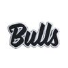 (2" x 4") Bulls - Black/White Embroidered Iron on Patch