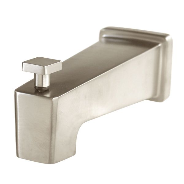 Speakman S-1569-BN Kubos Bathtub Spout with Diverter for Stylish Bathroom Décor, Brushed Nickel