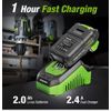 WORKPRO 20V Cordless Drill Driver Kit 3/8" 18+2 Torque 2 Speed w/Battery Charger