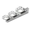 3 Square Lights Modern Bathroom Vanity Light LED Crystal Mirror Front Wall Lamp