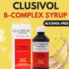Menper Clusivol B-Complex Syrup - 6 Vitamins, Alcohol-Free, 8 fl oz (2-Pack)