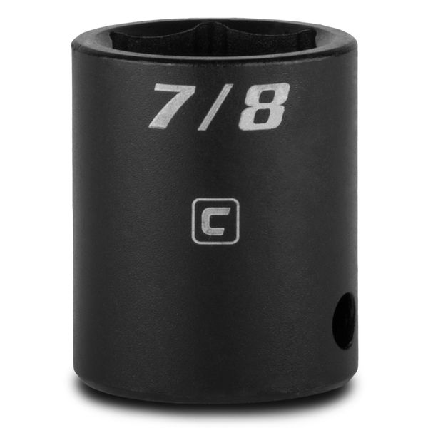 Capri Tools 7/8-Inch Shallow Impact Socket, 1/2-Inch Drive, 6-Point, SAE