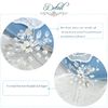 Handcess Bride Wedding Pearl Hair Pins Silver Leaf Headpieces Crystal Bridal Hair Accessories for Bride and Braidesmaids