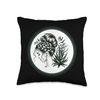 Crazy Aloe Vera Lady Throw Pillow
