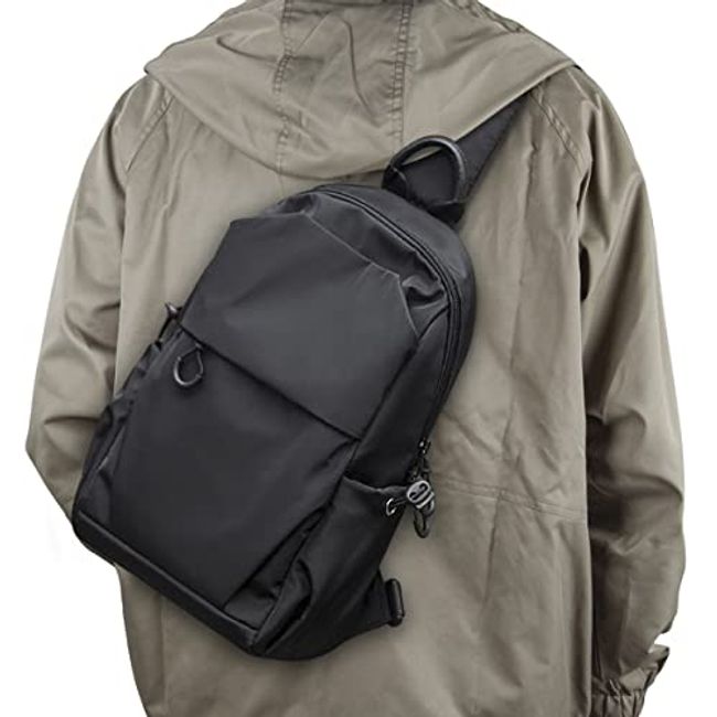 CANTLOR Men Small Sling Bag Crossbody Backpack Travel Daypacks Chest Pack  Lightweight Outdoor Shoulder Bag One Strap