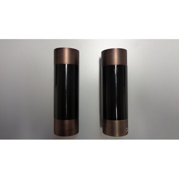 Gardinia Endstück Dance Samba Bronze-schwarz Ø 20 mm 2er-Pack
