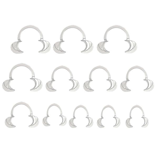 Getrays 12pcs Mouse Opener, Mouse Lip Opener Dental C Shape Cheek Clip Retractor for Adults and Children, Replacement Cheek Retractor for Mouthpiece Teeth Whitening, Open Mouth Game, Dental (Clear) 3