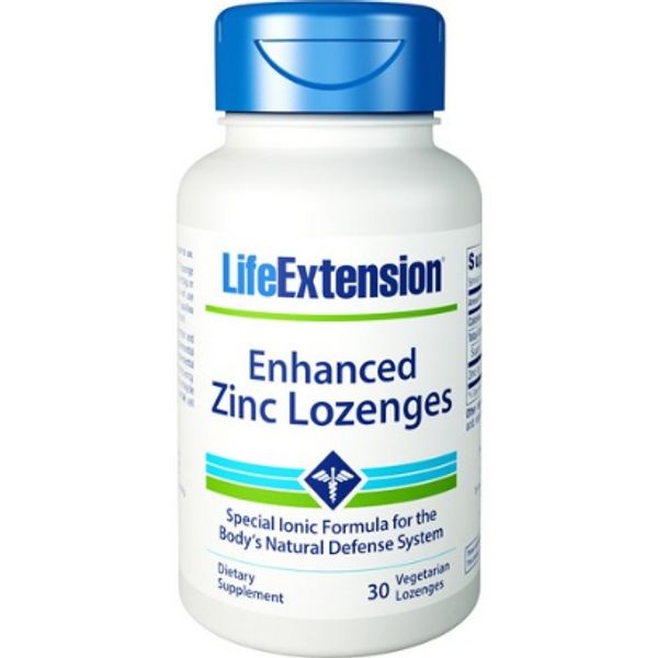 Life Extensions Enhanced Zinc Vegetarian Lozenges, 2 Sets, 2 Pieces