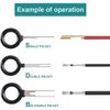 JRSMART 82Pcs Pin Ejector Wire Kit Extractor Auto Terminal Removal Connector Puller Tool