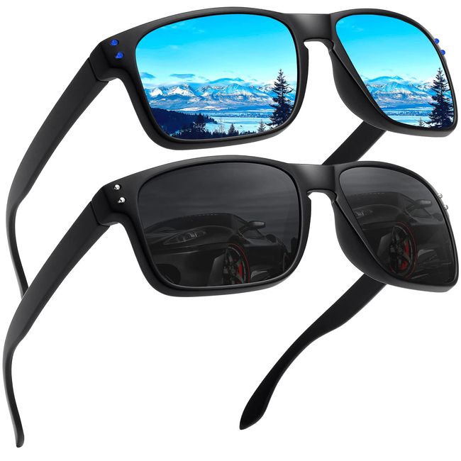 LEDING&BEST Sonnenbrille Herren Damen Polarisierte UV-Schutz/TR90 unzerbrechlicher Rahmen Outdoor-Sportarten Strand Sonnenbrillen