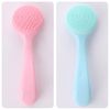 2 Pcs Silicone Facial Cleansing Brush Silicone Manual Facial Cleansing Brush Face Brush Cleansing Face Massager Brush for Face Care