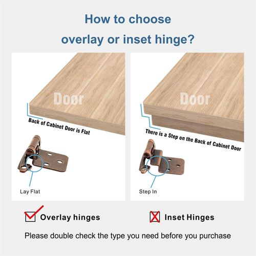 Kitchen Cabinet Hinges Bronze,(10 Pairs/20 Pcs) 1/2 Inch Variable Overlay Self Closing Face Mount Cabinet Door Hinges Hardware for Kitchen Cabinets,Oil Rubbed Bronze
