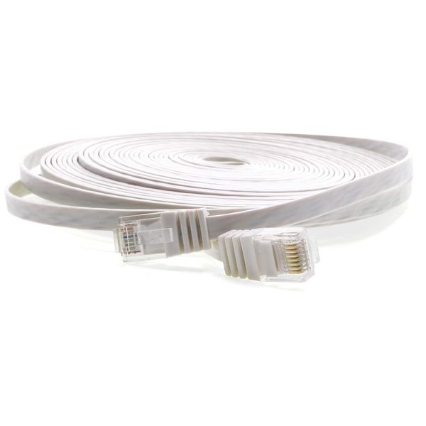 1aTTack CAT5e 2x RJ45 plug flat network patch cable 3.0 m