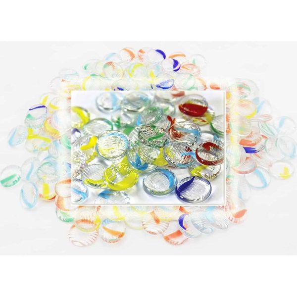 Camel Toys Counter Japanese Glass Marbles, Marble Jiki, Approx. 0.7 - 0.7 inches (1.7 - 1.9 cm), 1 Bag (100 Pieces), Glass Counter (marble)