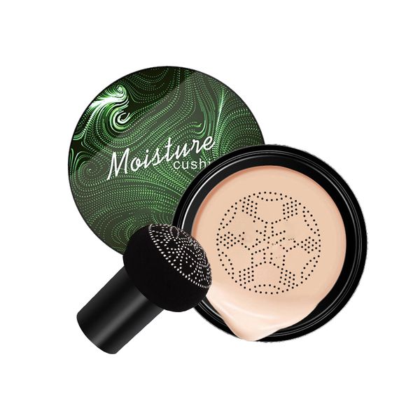 Mushroom Head Air Cushion CC Cream Moisturizing CC Cream Foundation Full Coverage Tinted Moisturiser Waterproof Long Lasting BB Cream for Even Skin Tone,Cover Blemishes