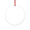 CafePress Wetsuit Diving Instructor Scuba Div Round 4" MDF Holiday Ornament