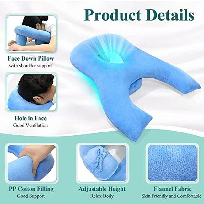 Face down pillow Cushion-Ideal if you need to be prone / face down after  surgery