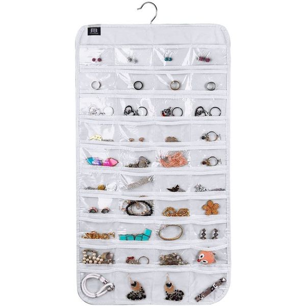 BB Brotrade Hanging Jewelry Organizer,Accessories Organizer,80 Pocket Organizer for Holding Jewelries