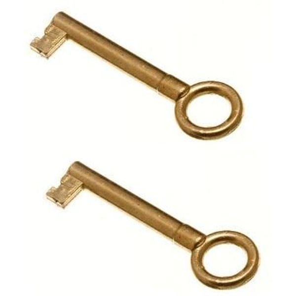 Spare Key For Wardrobe Cabinet Door Cupboard Lock Drawer Replacement Gold Home 2 piece