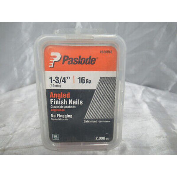 Paslode 650046 Angled Finish Nails 1 3/4" 2,000 Qty 759501107113