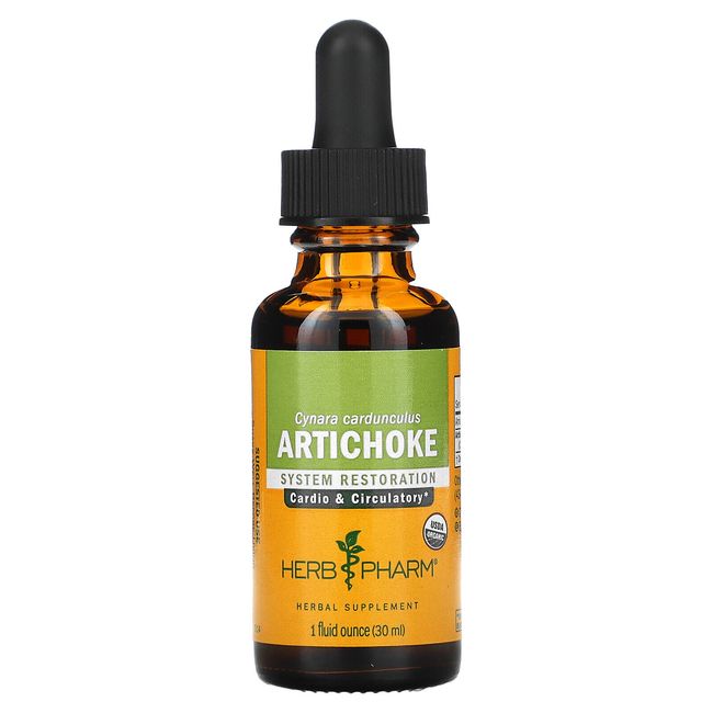 Herb Pharm Artichoke Whole Leaf 1 fl oz 30 ml Gluten-Free, Organic