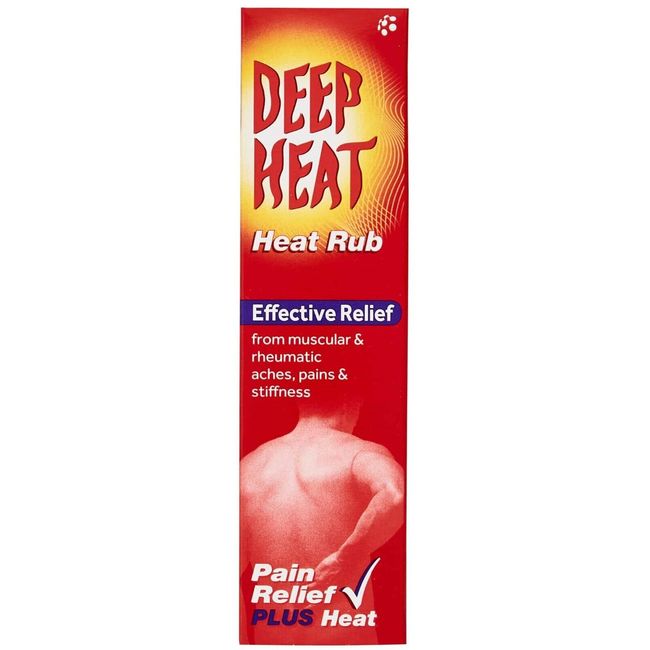 Deep Heat Muscular & Rheumatic Pain Relief heat Rub Cream 35g made in UK