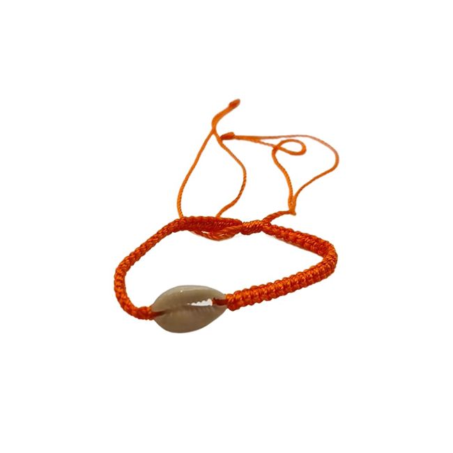 Vie Naturals Beach Bracelet, Sea Shell, Orange, One