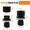 Replacement Drain Plug with Hose Connection For RTIC 20 45 65 Coolers