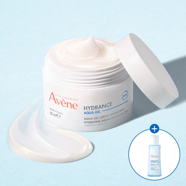 [Avene] Idrance Aqua Cream-in-Gel EX 50ml (hydrating moisturizing gel cream) + Essence in Lotion 100ml free